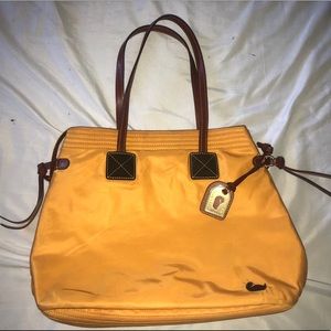 DOONEY & BOURKE | YELLOW | LEATHER | NYLON | EUC